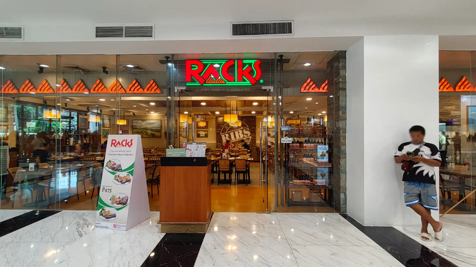 RACKS in Robinsons Place Manila